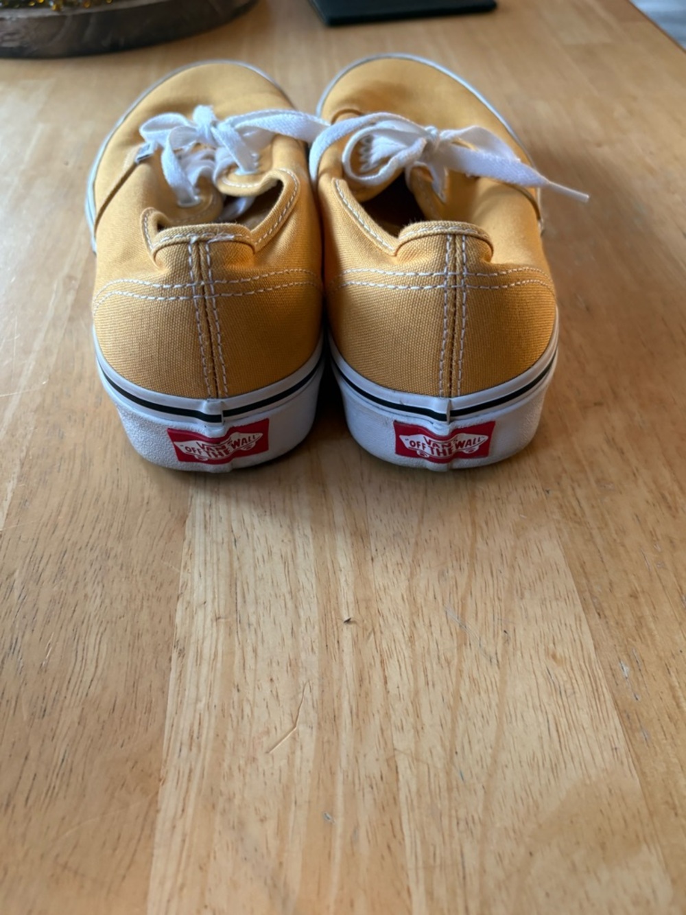 Vans Yellow Canvas Sneakers with White Insole and Black Logo - Picture 8 of 8